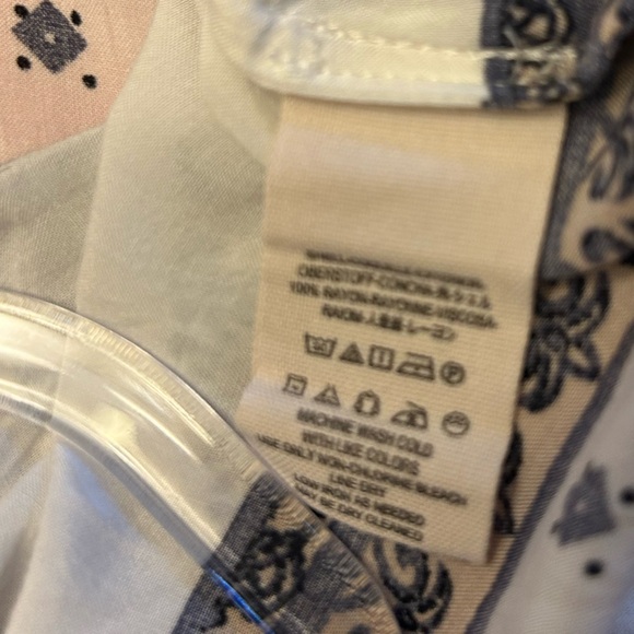 Free People Little Secrets Button Up Wrap Shirt White Large - Picture 9 of 13